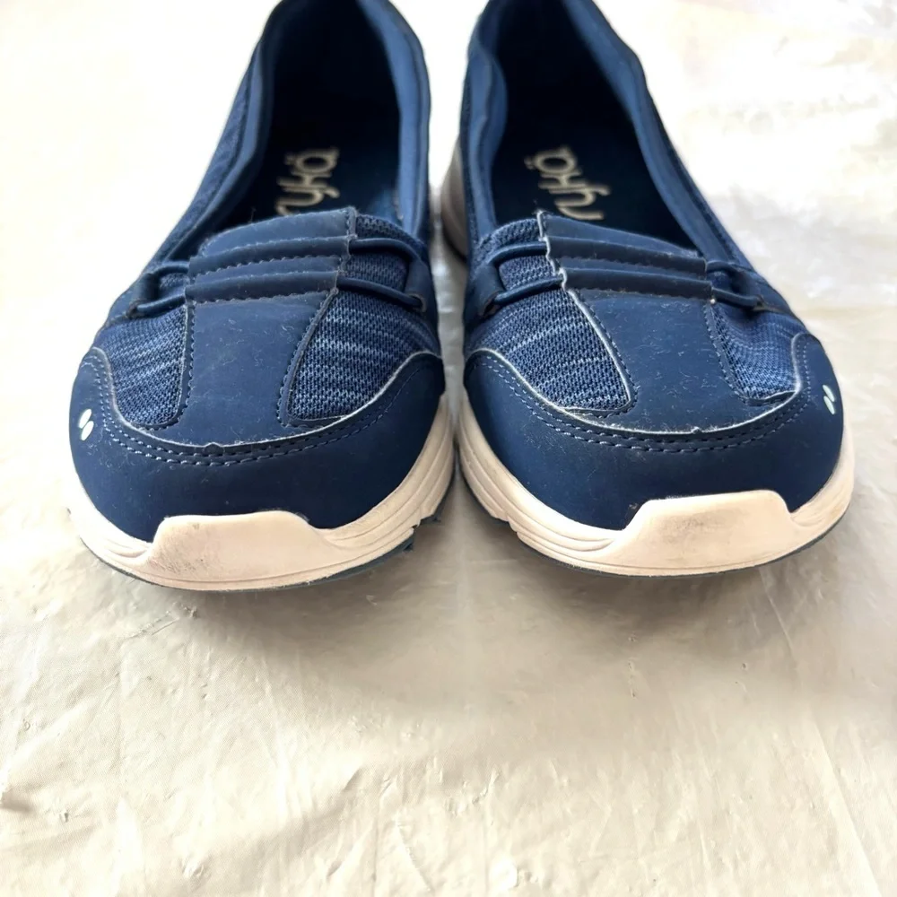 Ryka Jamboree Navy Fashion Sneaker slip on memory foam SZ 6.5 NWOT